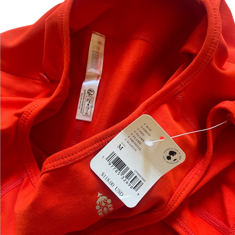 Free People Movement Good Karma
Onesie,leggings,Size M,
Flame colored Orange,NWT - Picture 9 of 12